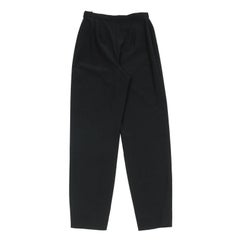Share Chanel High Waist Pants Sz 36 6 Black Wool Vintage CC Logo Button Pleated