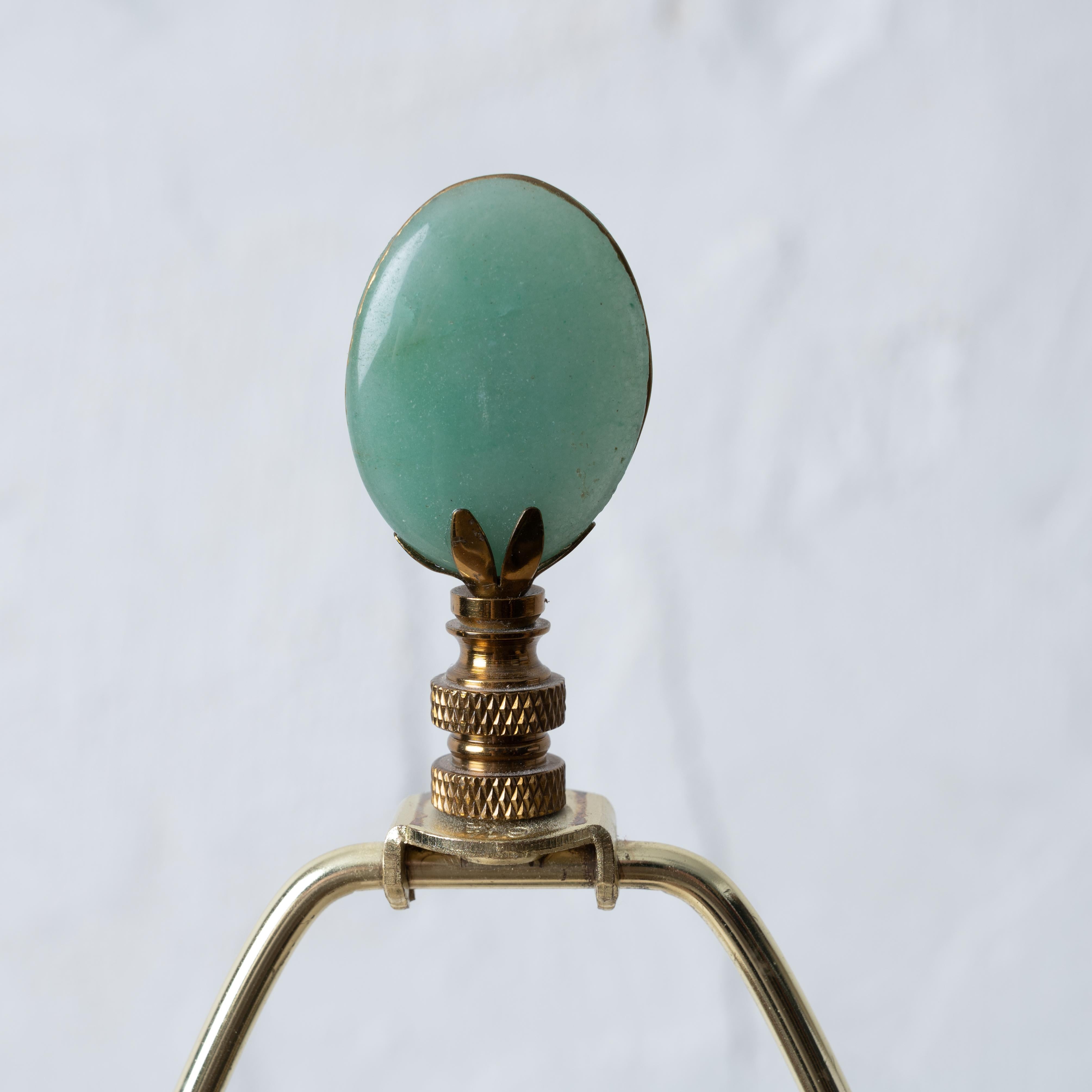 Partager Lampe-vase en bambou vert en céramique de Chinoiserie, milieu du 20e siècle en vente 1