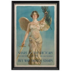 WWI Poster "Share in the Victory" by Haskell Coffin, Vintage Poster, 1918