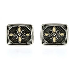 Partager les boutons de manchette « Sparta » de KONSTANTINO en argent sterling 925 et or 18 carats