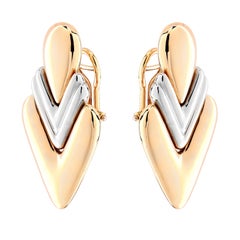 Chimento Italy Chevron Dangle Earrings