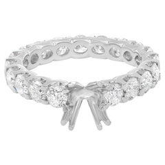 Anello di fidanzamento con diamante a punte condivise in oro bianco 14K 2.00Cttw