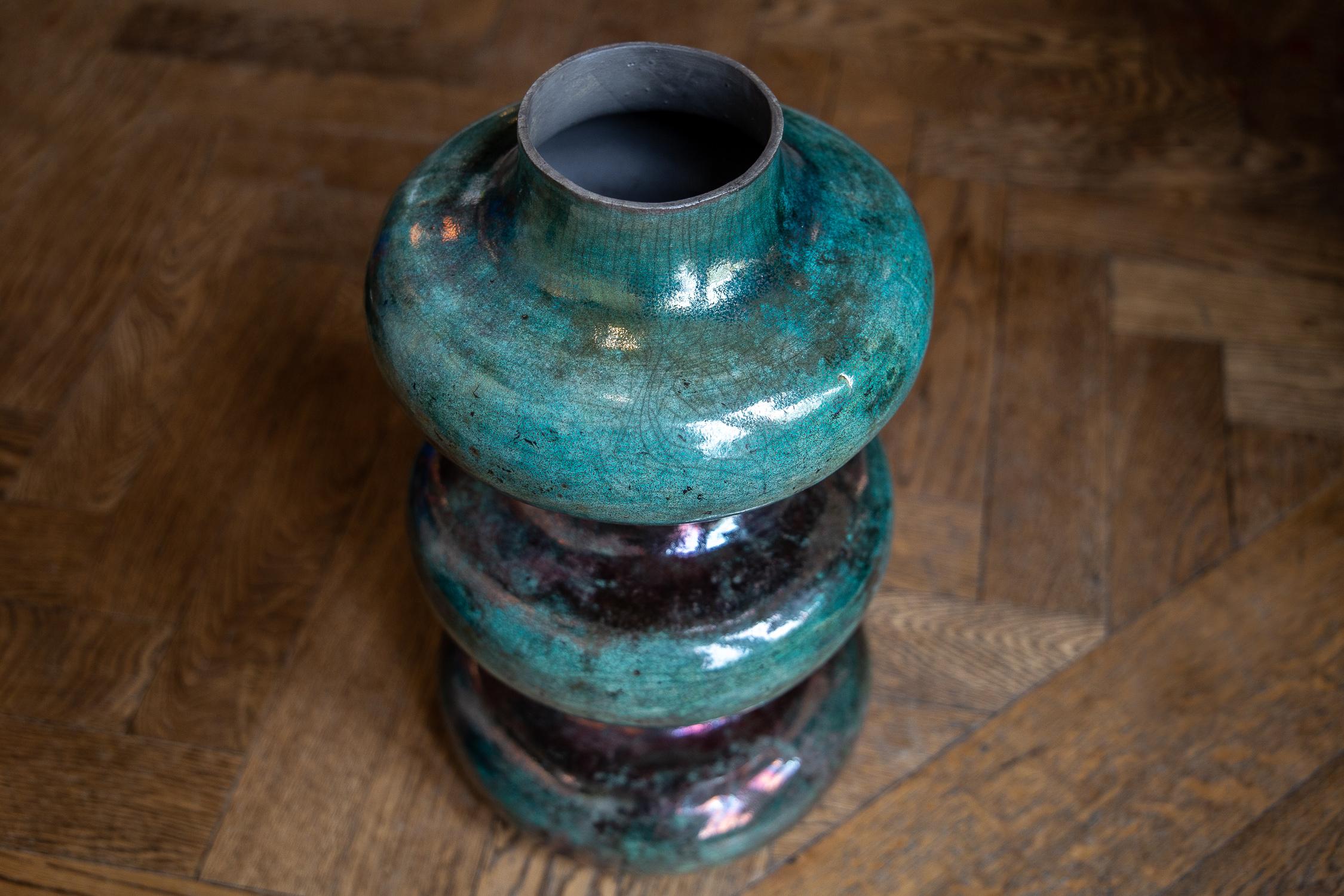 Shared Shape II, a Ceramic Sculpture Vase in Glazed Stoneware  In New Condition In London, GB