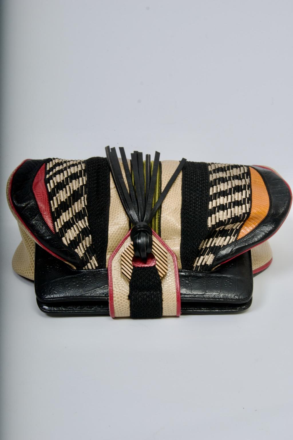Sharif Tribal Influence Convertible Clutch For Sale 3