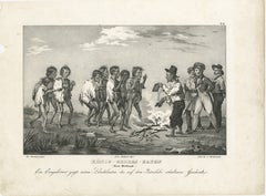 Sharing Astrolabe Gifts at King George's Harbour, New Holland (Australia), 1836