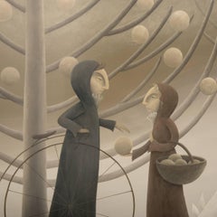 "Compartir" Pintura de Yoko Tanaka