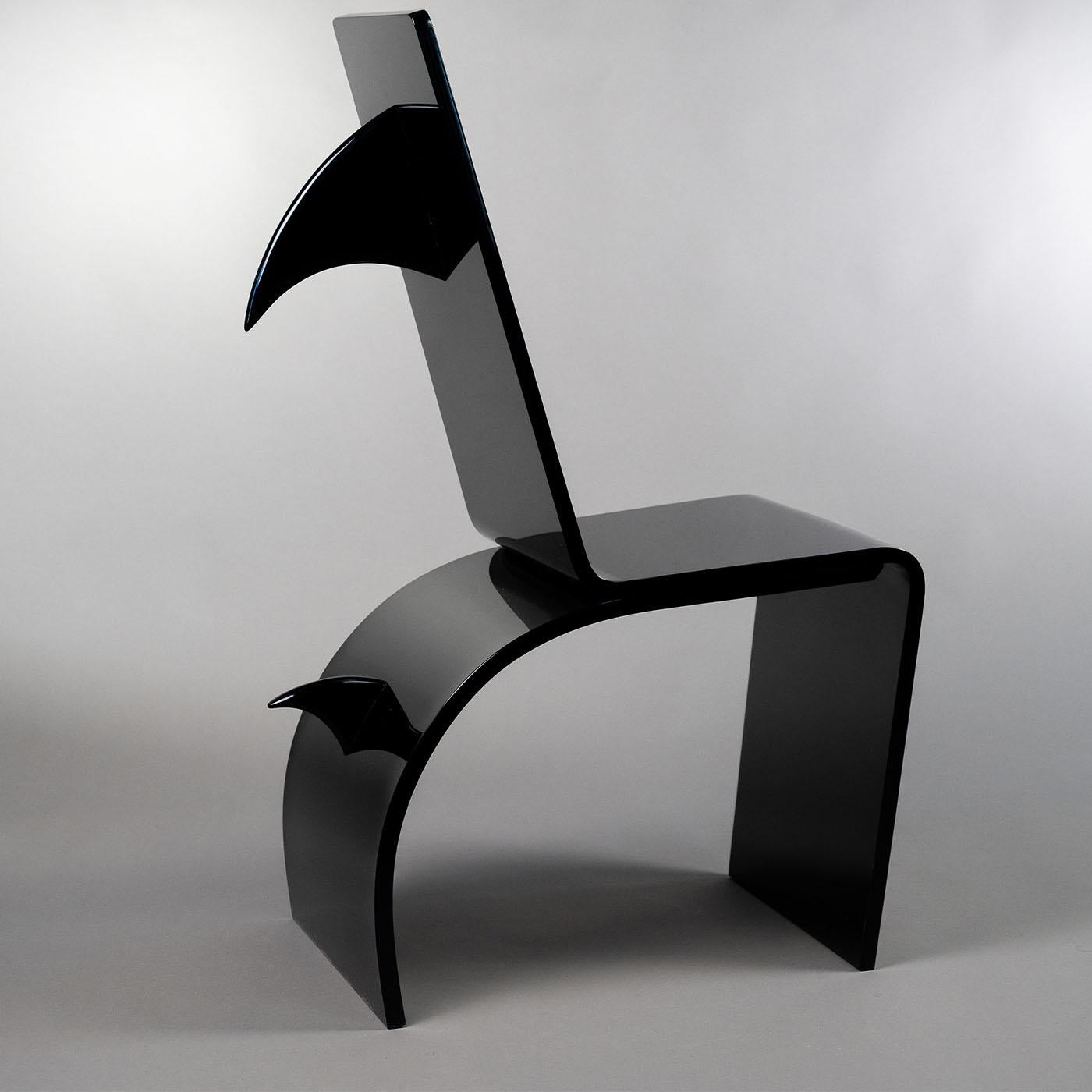 Contemporary Shark Black Chair For Sale