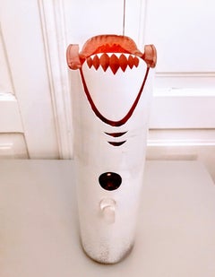 Shark Contemporary Glass Sculpture, Signed by Glasstudio Borowski, 1990s