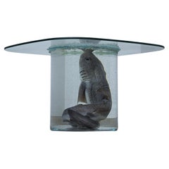 Shark on Formaldehyde Side Table, Taxidermy