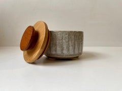 Shark Teeth Stoneware Jar by Anne & Per Linnemann-Schmidt for Palshus, 1970s