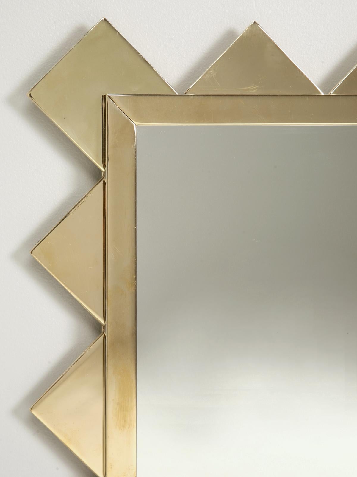 Commonly referred to as a Shark Tooth mirror and since they are never in the exact size you require, we decided to fabricate them in house and can now offer the mirrors in any size you desire. Please note; they will vary a smidge because of the