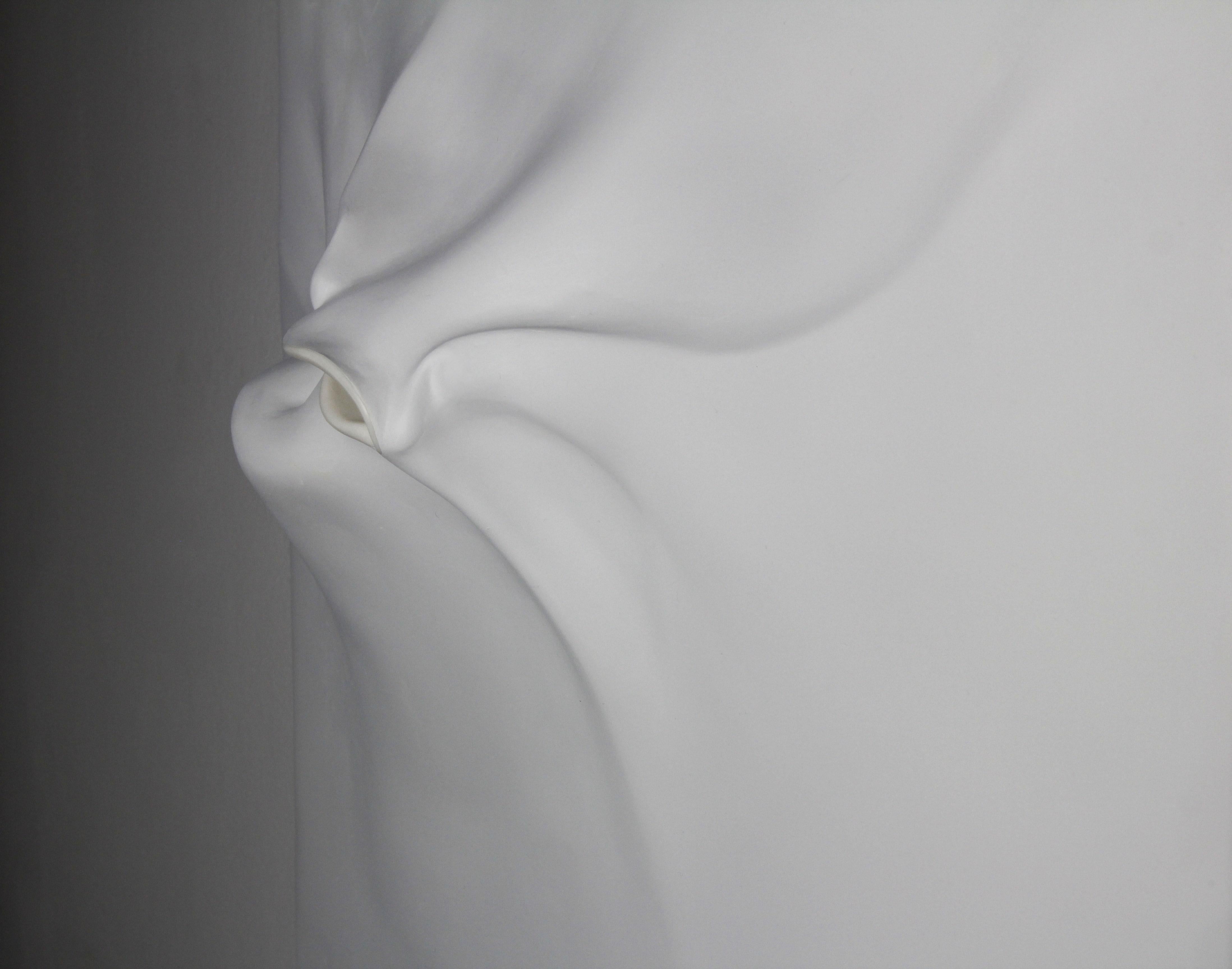 Be-formed 2 von Sharon Brill - Wandskulptur, Porzellan, Weiß, Ästhetik im Angebot 1