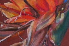 Bird of paradise 1 by Sharon Brill - Painting on Sandpaper, Wilted Flowers