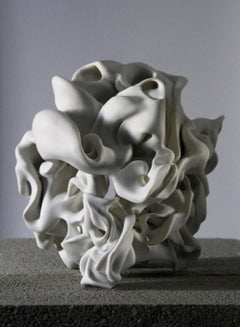 Hollows 5 by Sharon Brill - Abstract porcelain sculpture