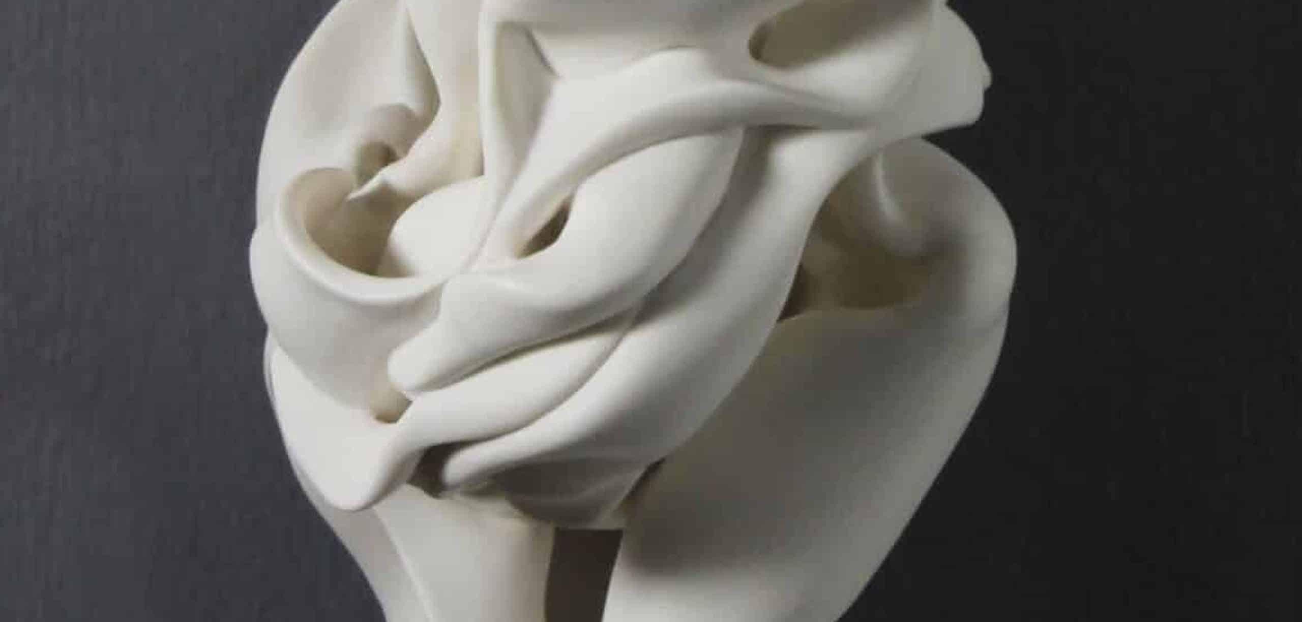 Motion by Sharon Brill - Abstract wall sculpture, porcelain, organic forms For Sale 1
