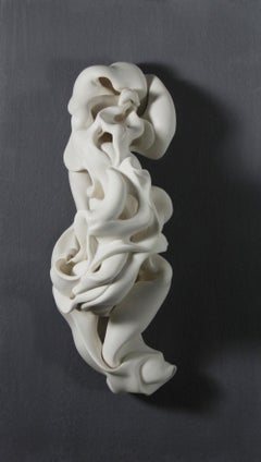 Motion by Sharon Brill - Abstract wall sculpture, porcelain, organic forms