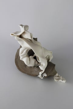 Relations 1 by Sharon Brill - Abstract porcelain sculpture, organic form