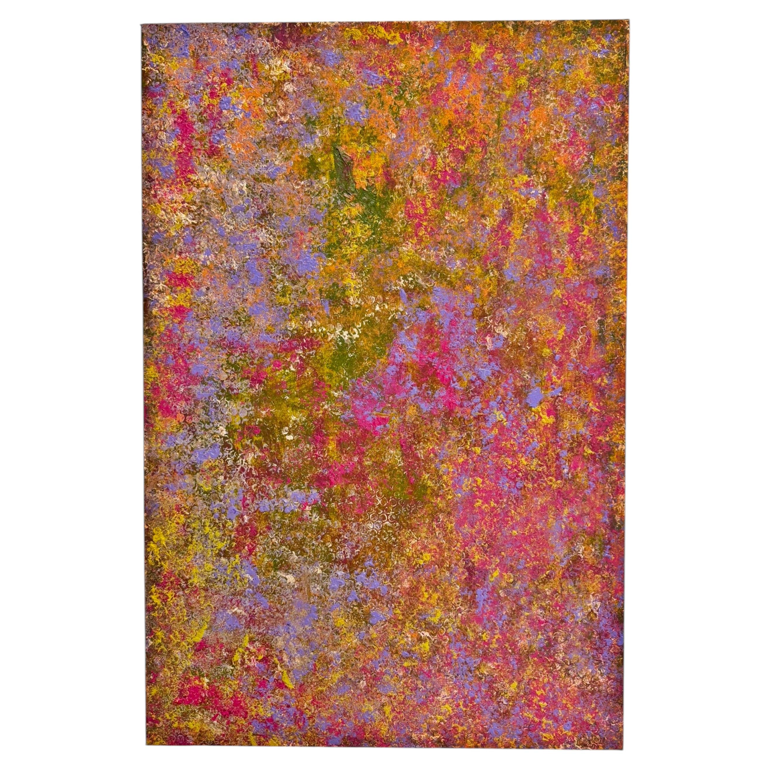 Sharon Cannon "Giverny II" Abstract Oil Painting Color field Canvas LA Artist