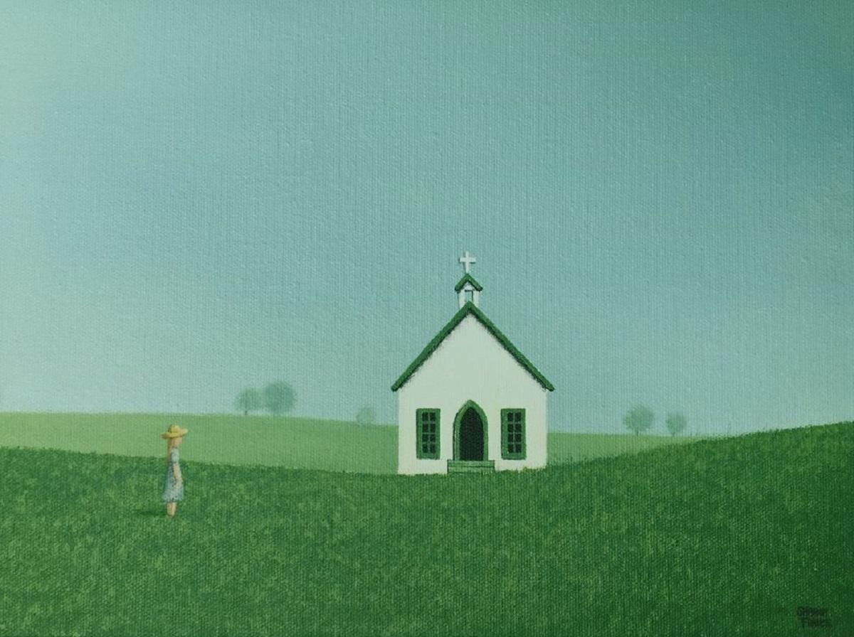 paintings of old country churches