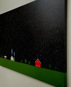 Under a Starry Night Sky, Original Painting