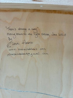 « Always a Way » : acrylique sur panneau de bois, années 2010, œuvre récente, 36 x 36