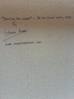 « Dazzling the Crowd » : acrylique sur toile, années 2010, œuvre récente, 36 x 26