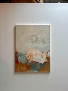 Elektrisch mit Vorfreude: Abstrakte Acrylmalerei, 2010er Jahre, Neu, 48x36