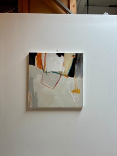 Hoch fliegen: Abstrakte Acrylmalerei auf Leinwand, 2010er Jahre, Neu, 30x30