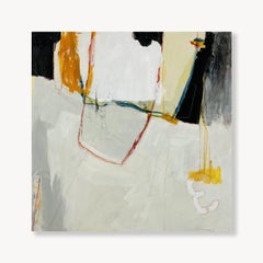Voler haut : Peinture acrylique abstraite sur toile, 2010s, New, 30x30