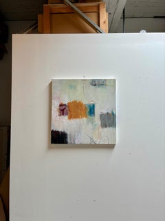 Rassembler les souvenirs : Peinture acrylique abstraite sur toile, 2010s, New, 30x30