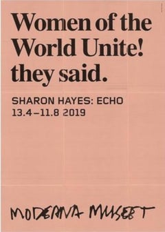 'Frauen der Welt vereint! „The They Said“ Feminist Girl Power Museumsplakat