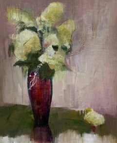 Betty's Hydrangeas by Sharon Hockfield, Contemporary Floral Still Life
