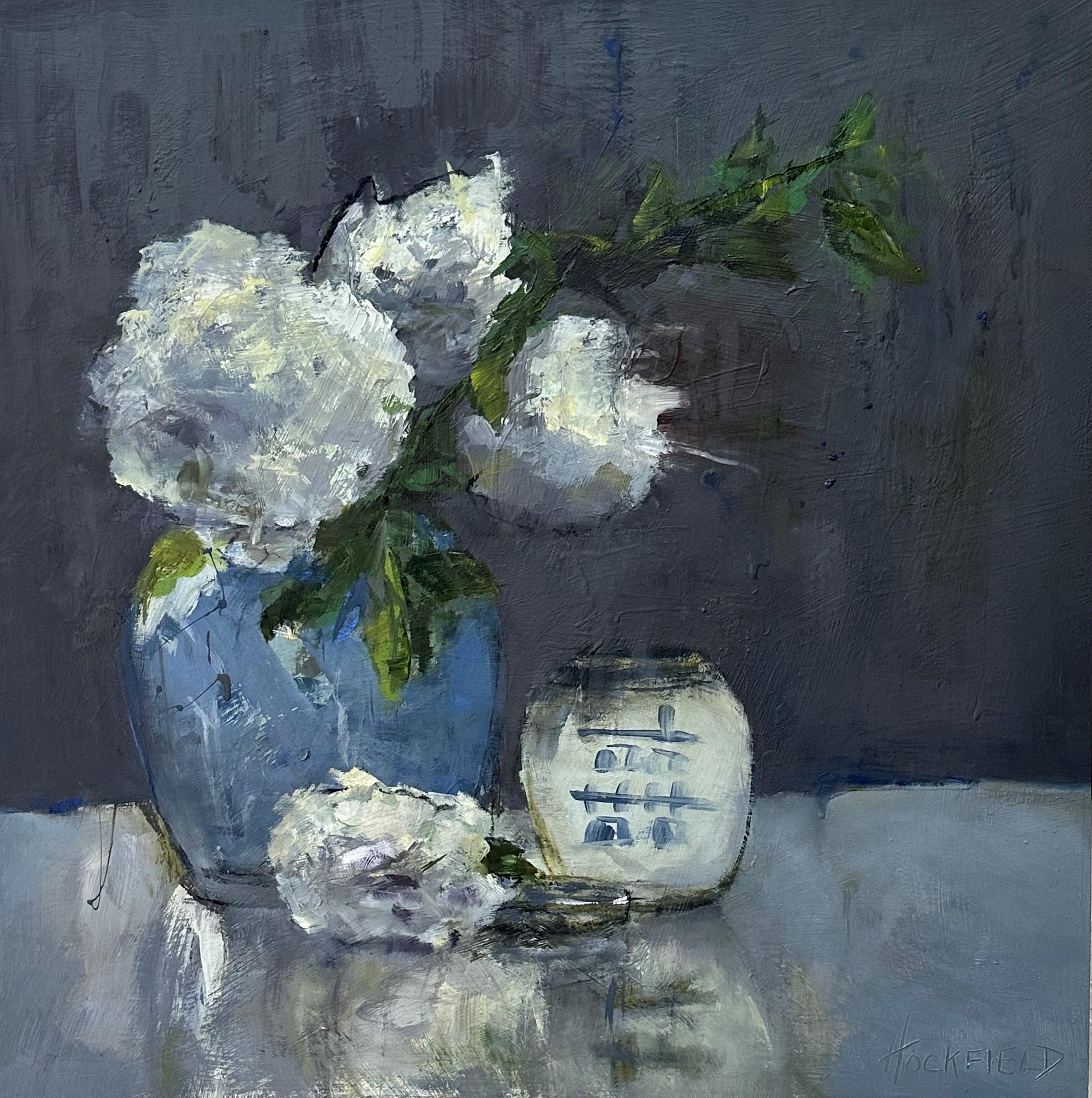 Collections III par Sharon Hockfield, Huile sur toile Floral abstrait contemporain