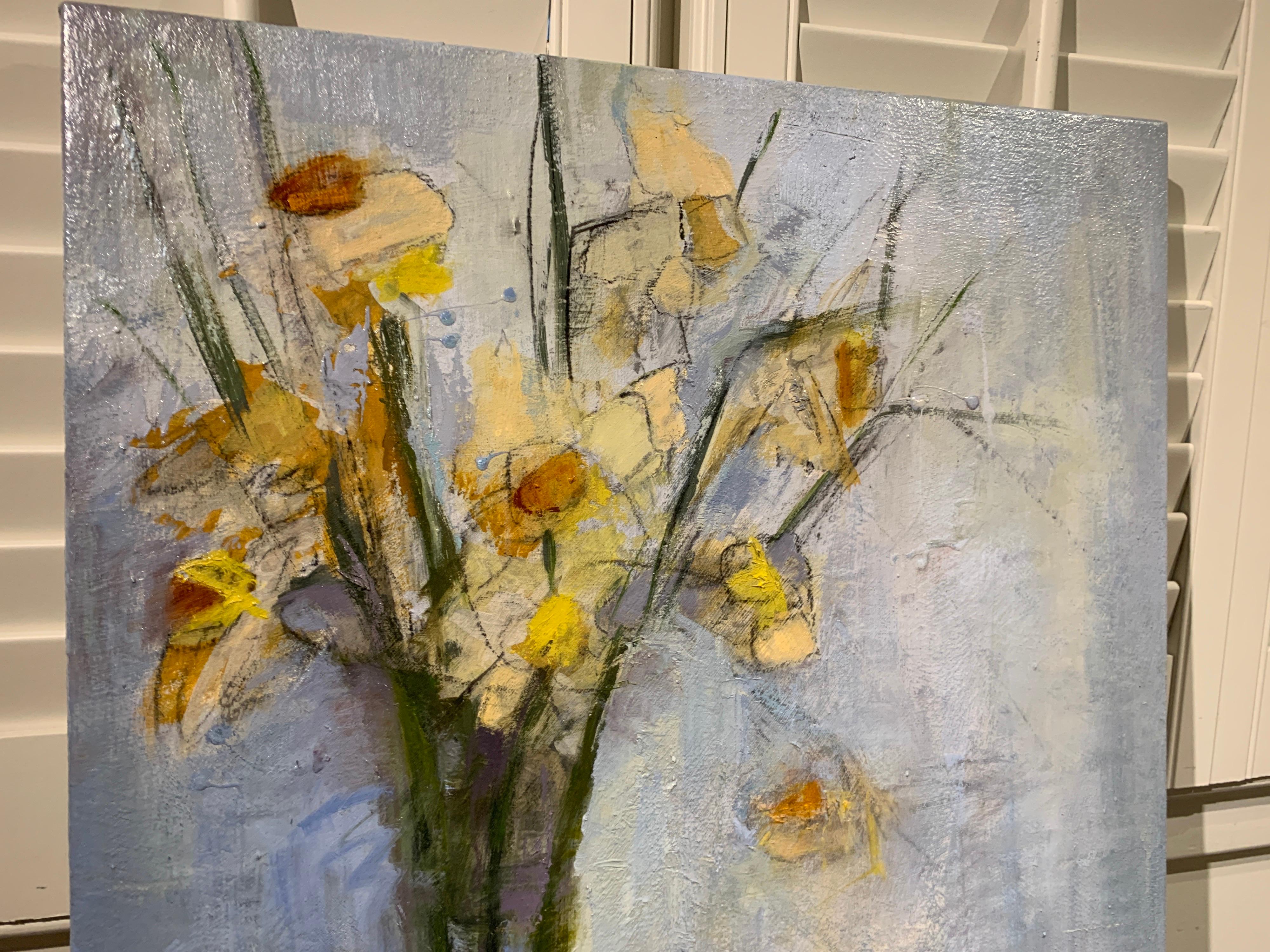 Daffodils from the Garden by Sharon Hockfield, Contemporary Floral Still Life 6