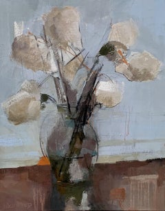 Dillworth Hydrangeas by Sharon Hockfield, Contemporary Floral Still Life