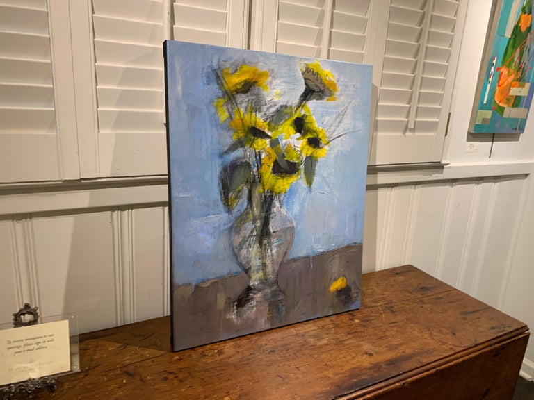 Farmers Market Sunflowers by Sharon Hockfield, Contemporary Floral Still Life 6