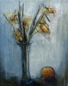 First of the Season von Sharon Hockfield, Öl auf Leinwand Contemporary Floral