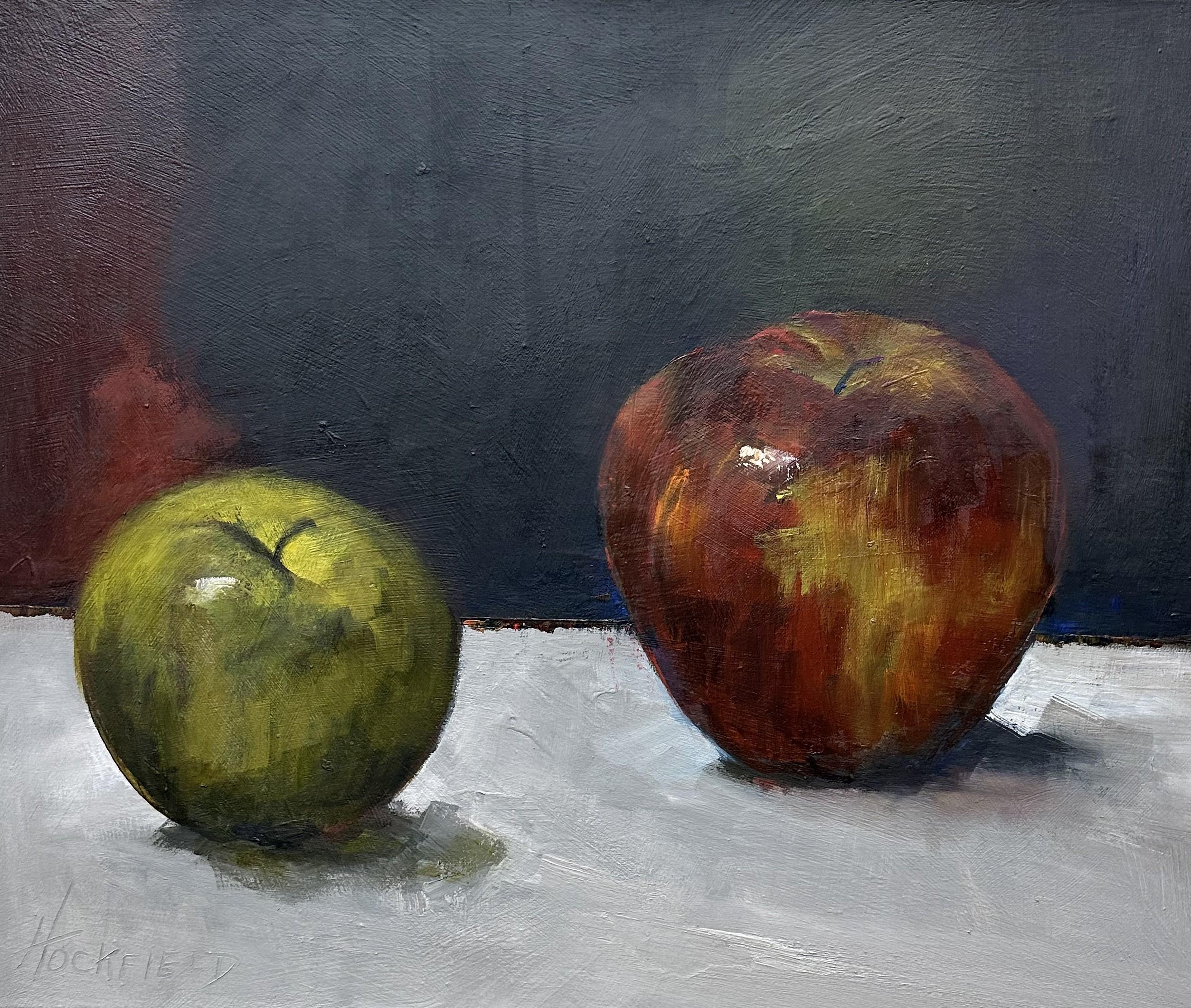 Green With Envy par Sharon Hockfield, huile sur toile Impressionniste contemporaine