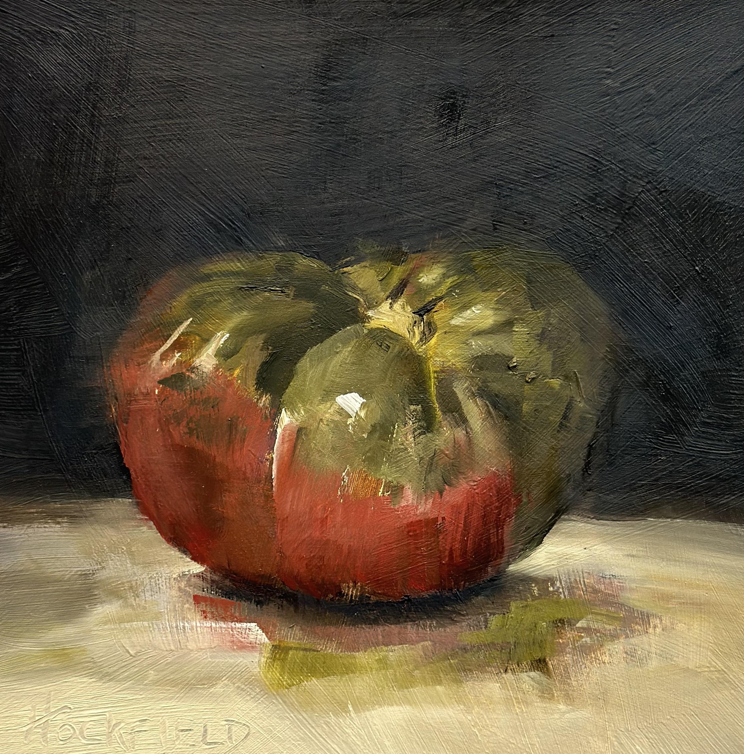 Heirloom II by Sharon Hockfield, Oil, Wood Contemporary Impressionist Tomato