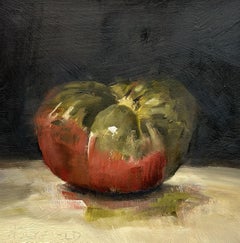 Heirloom II von Sharon Hockfield, Öl, Wood Contemporary Impressionist Tomato