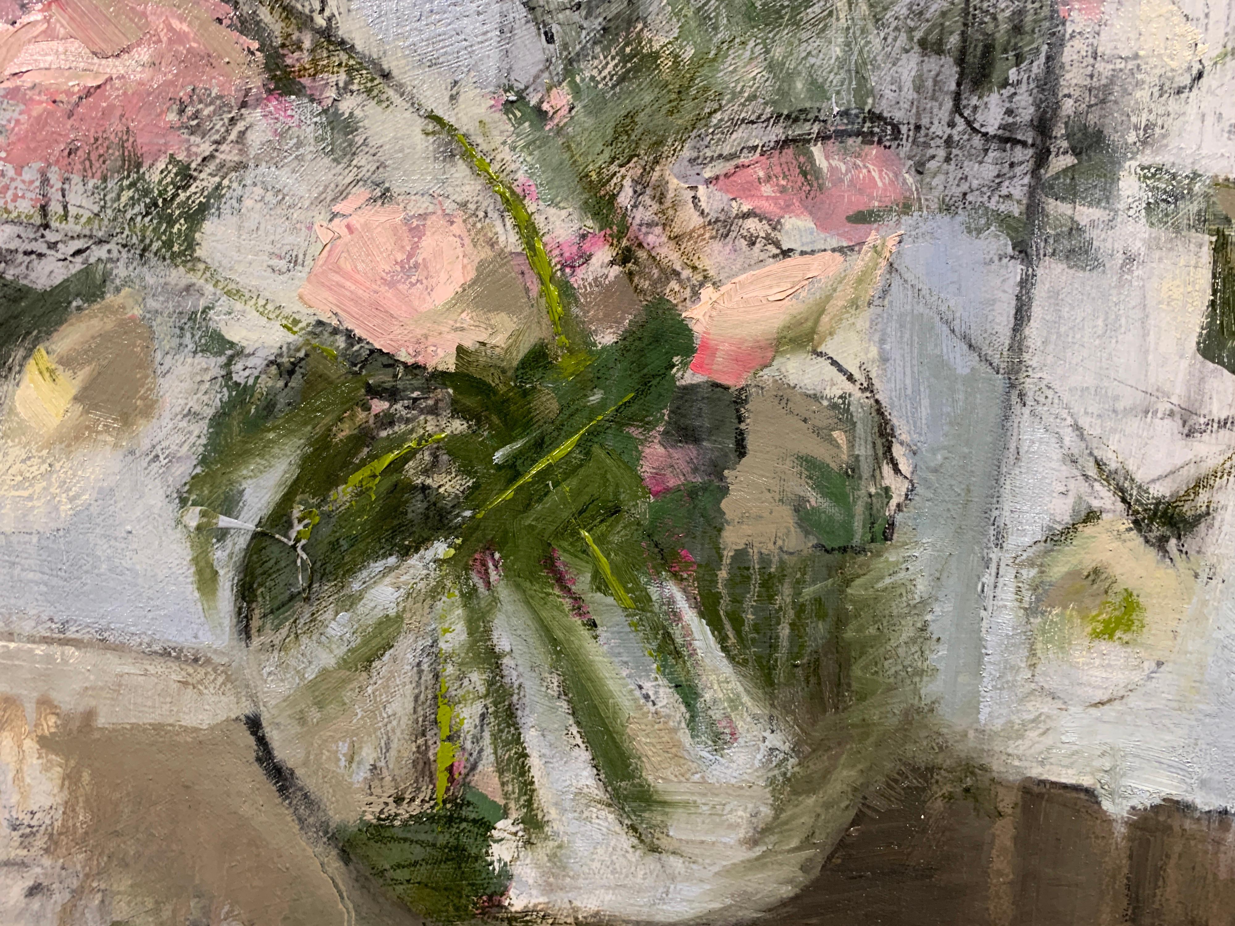 Lenten Roses by Sharon Hockfield, Contemporary Floral Still Life 3