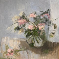 Lenten Roses by Sharon Hockfield, Contemporary Floral Still Life