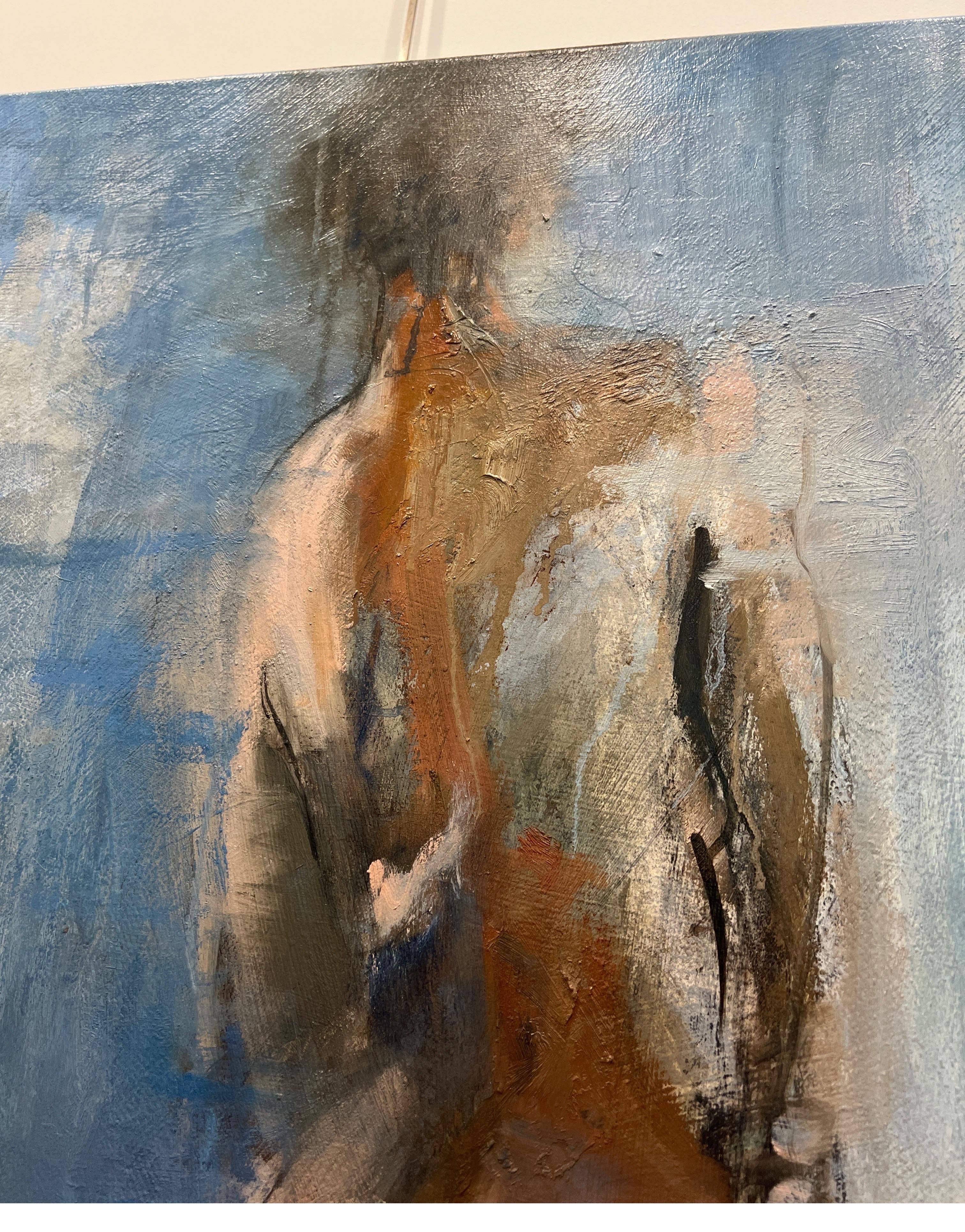 Look Out by Sharon Hockfield, Contemporary Nude Painting Oil on Canvas 2