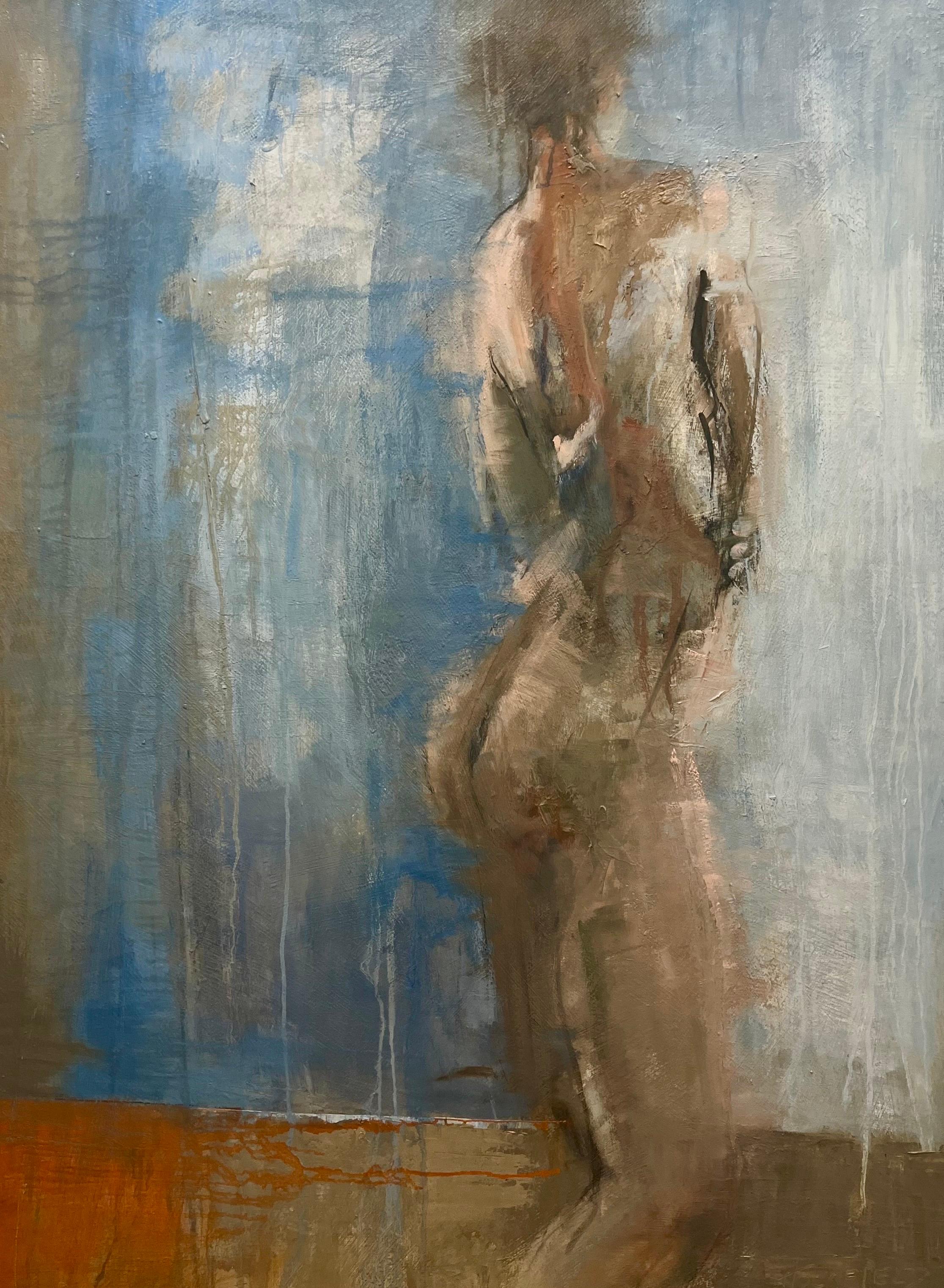 Look Out by Sharon Hockfield, Contemporary Nude Painting Oil on Canvas