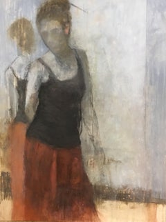 Lovely Lady by Sharon Hockfield 2018 Vertical Contemporary Figurative Painting