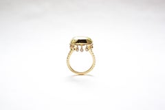 Sharon Khazzam 18 Karat Yellow Gold and White Diamond Shimmee Poison Ring