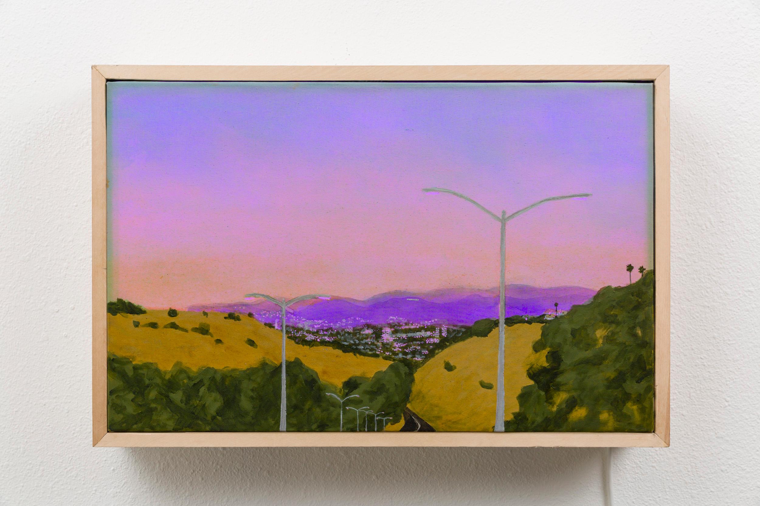 Scenic: Smog, Sunset - Painting by Sharon Levy