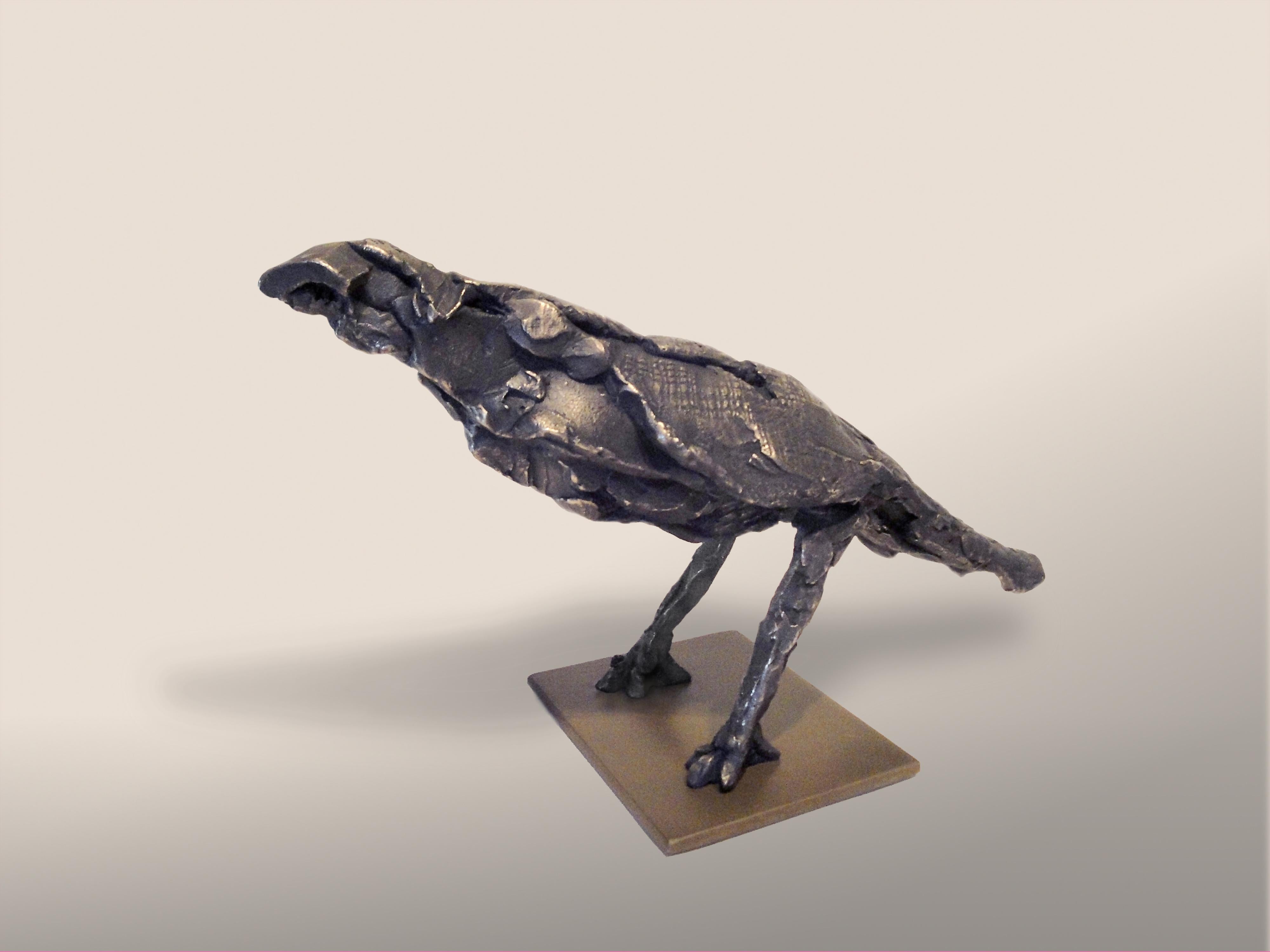 Sharon Loper Figurative Sculpture - Mars Blackbird 11/12