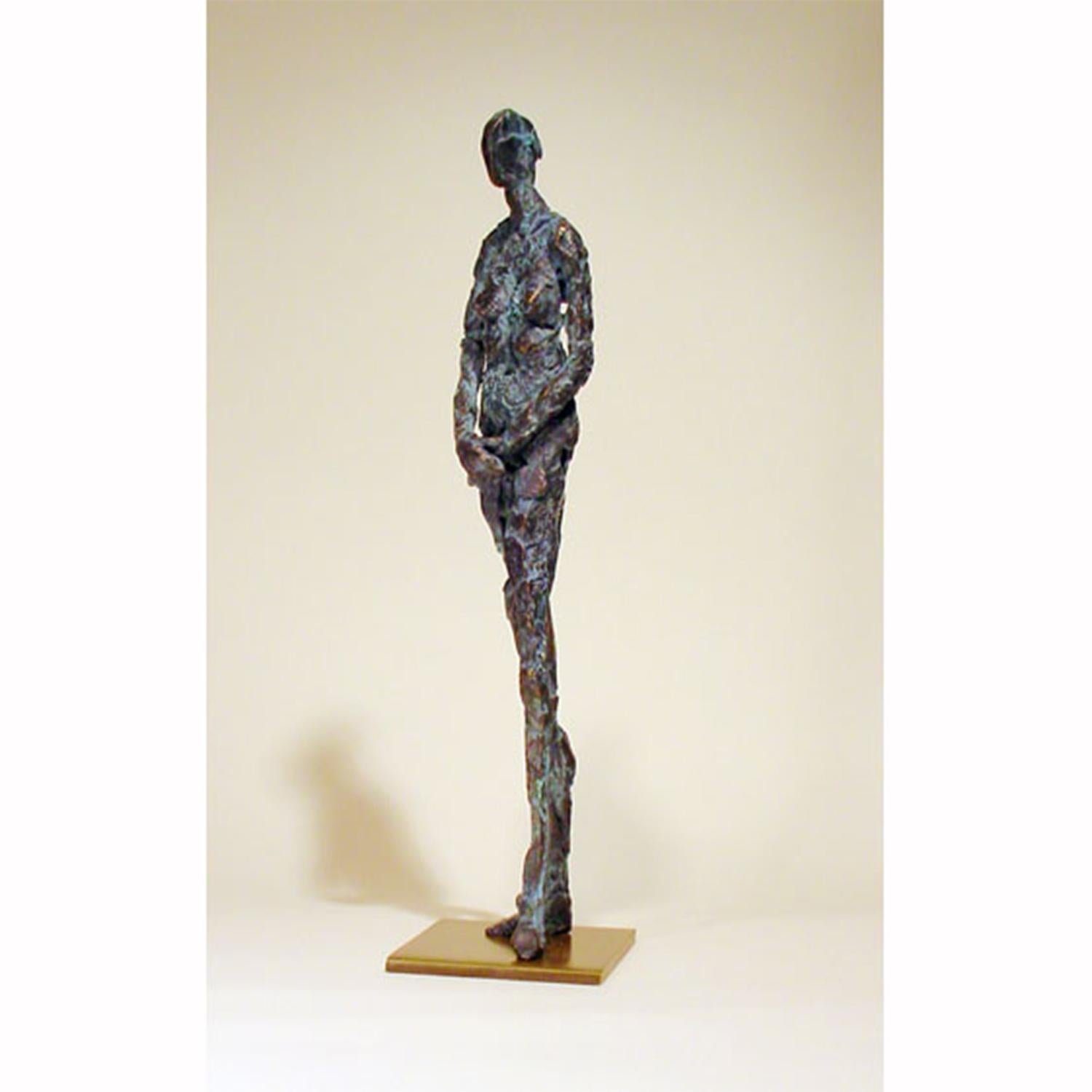 Sharon Loper Figurative Sculpture - Meditate 5/9