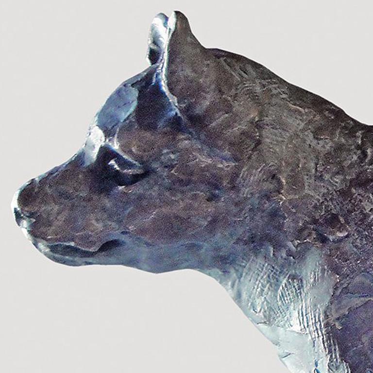 Wolf Cub AP - Sculpture by Sharon Loper